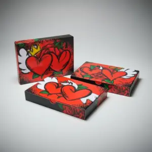 Caja 6 Alfajores San Valentin «Dark Love» 19x13x3 | 24