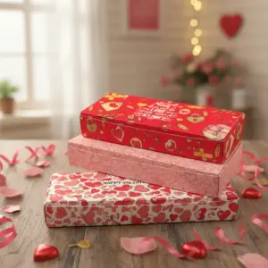 Caja 3 Alfajores San Valentin "Corazones" 19x7x3 |  24 u