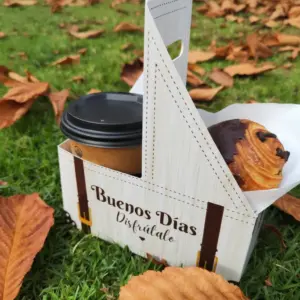 Porta Café Doble "Buenos Días" Madera | 1 u | 24 u |