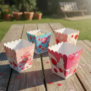 Caja mini palomitas San Valentin | 6.5x11x6.5 | 12 u | 50 u