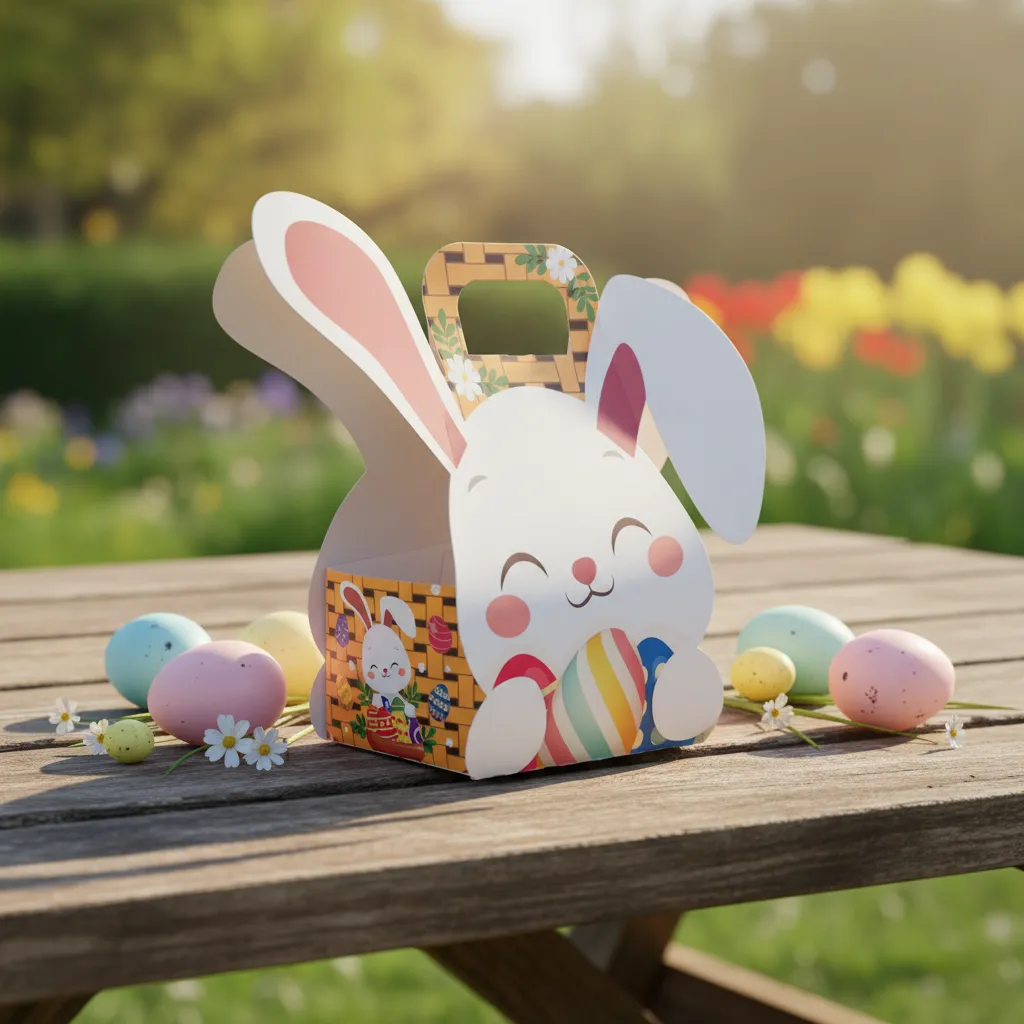 Canastas de Pascua Conejito Autormables | Cajas para Huevos, Regalos y Emprendimientos| 12 u | 50 u - Imagen 12