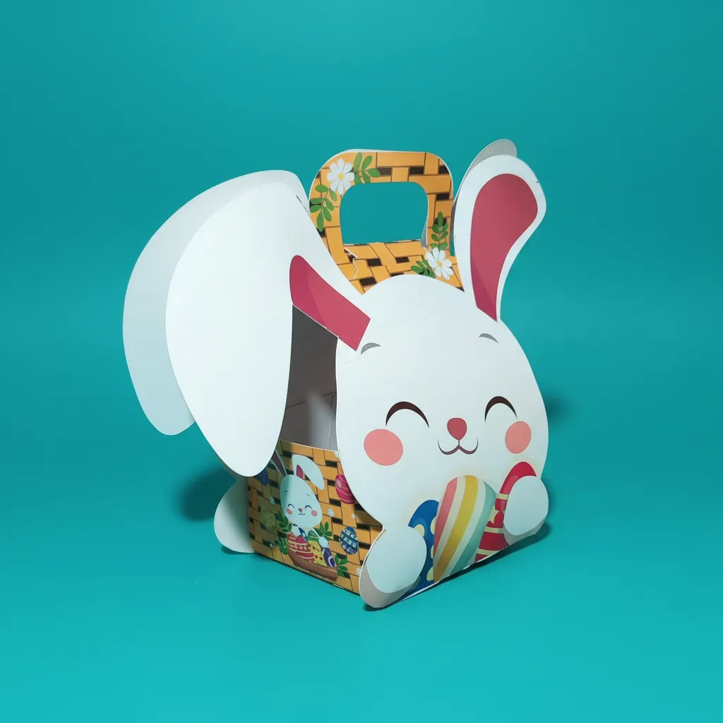 Canastas de Pascua Conejito Autormables | Cajas para Huevos, Regalos y Emprendimientos| 12 u | 50 u - Imagen 8