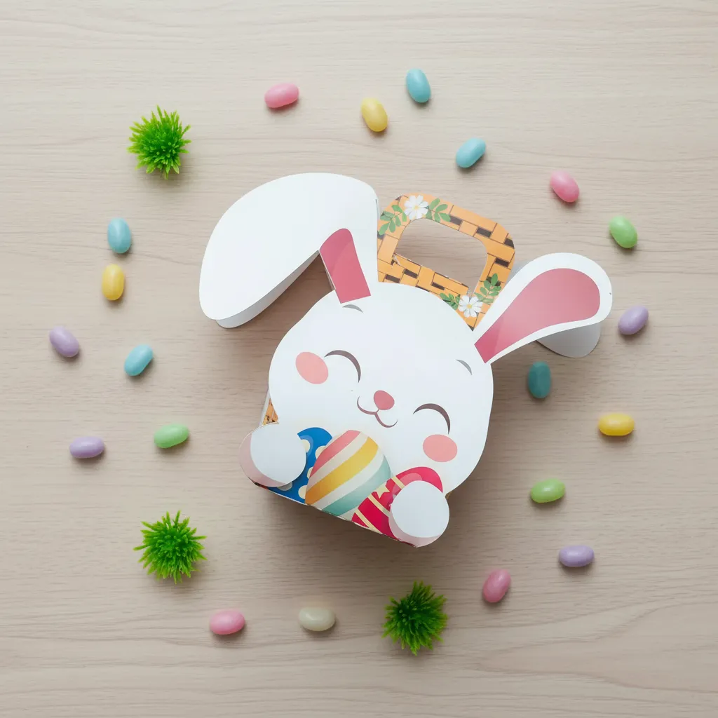 Canastas de Pascua Conejito Autormables | Cajas para Huevos, Regalos y Emprendimientos| 12 u | 50 u - Imagen 9